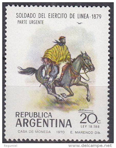 Argentina 0873 ** Foto Estandar. 1970 - Neufs