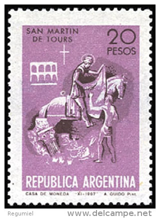 Argentina 0823 ** Foto Estandar. 1968 - Ungebraucht