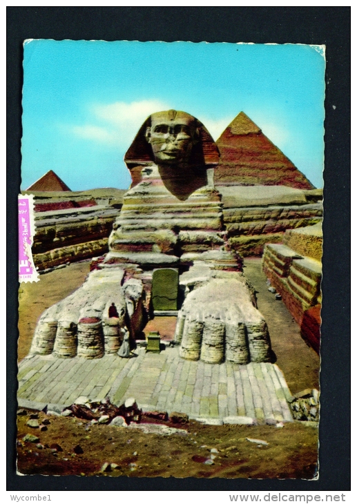 EGYPT  -  Giza  The Great Sphinx  Used Postcard As Scans - Gizeh