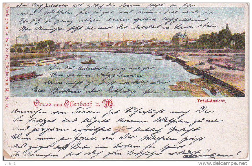 AK Gruss Aus Offenbach Am Main - Total-Ansicht - 1900 (20310) - Offenbach