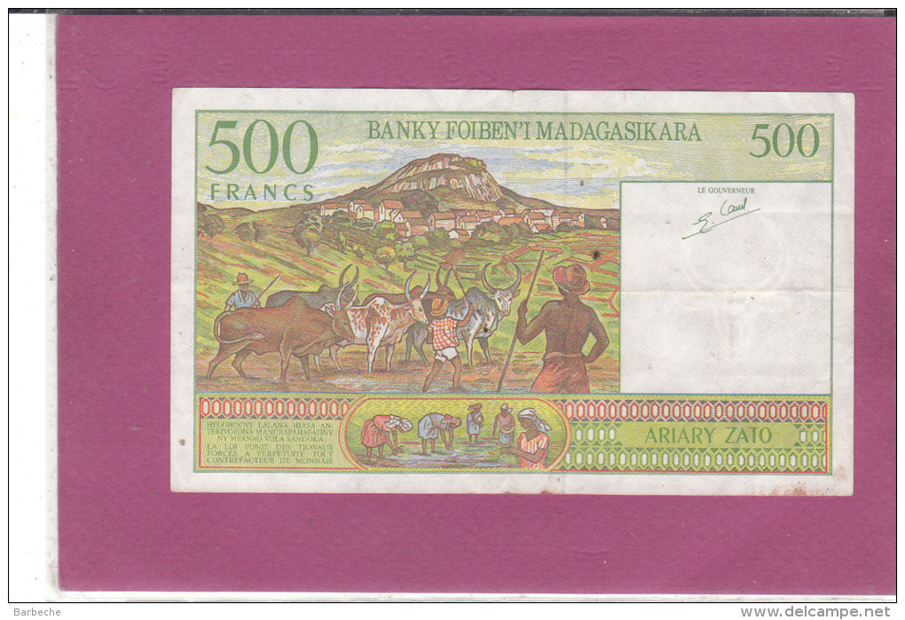 500 FRANCS BANKY FOIBEN'I MADAGASIKARA - Madagascar