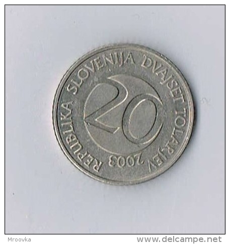 SLOVENIA 20 TOLARJEV 2003 CICONIA CICONIA - Slovénie