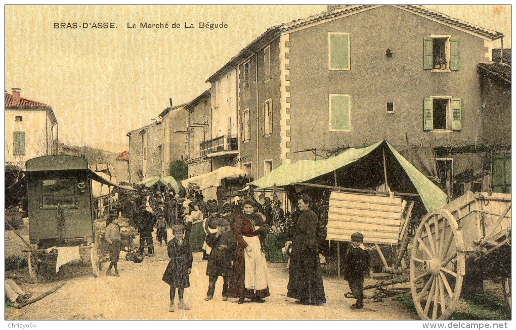 511Bd   04 Bras D'Asse Le Marché De La Bégude (rare Colorisée) - Other & Unclassified