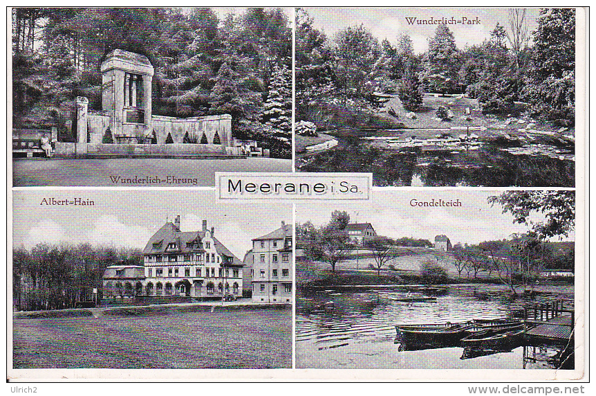 AK Meerane I. Sachsen - Mehrbildkarte - 1933 (20336) - Meerane