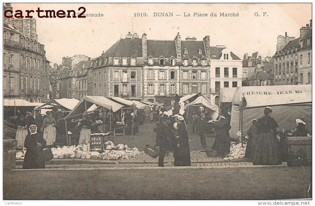 DINAN LA PLACE DU MARCHE FOIRE 22 - Dinan