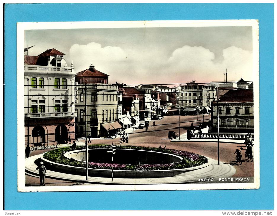 AVEIRO - 1954 - Ponte Praça - Polícia Sinaleiro - Ambulância NORTE III - PORTUGAL - Ed. LUXO Papelaria Avenida N.&ordm; - Aveiro