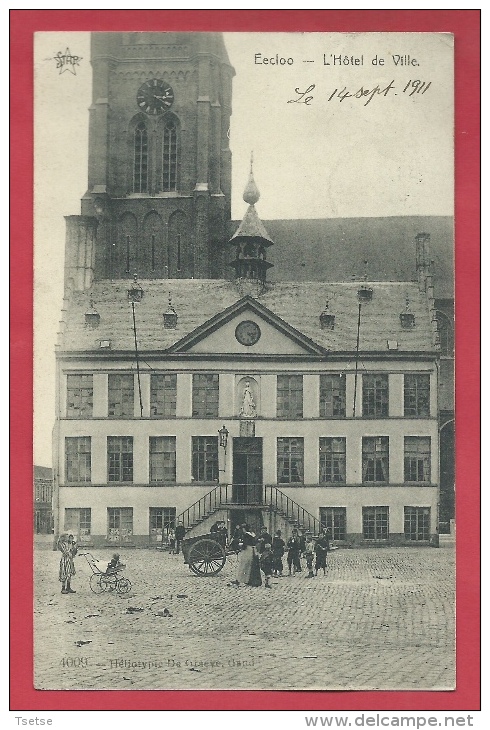 Eeklo / Eecloo - L'Hôtel De Ville -  1911 ( Verso Zien ) - Eeklo