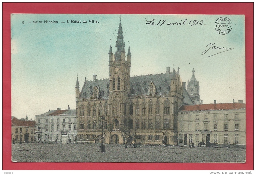 St-Niklaas - Gemeentehuis - 1912 ( Verso Zien ) - Sint-Niklaas