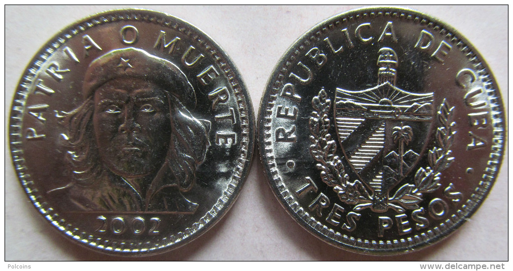 Cuba 3 Pesos 2002 "Ernesto Che Guevara" UNC  KM# 346a - Cuba