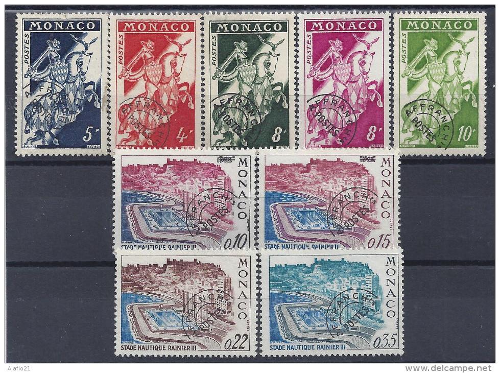 MONACO - LOT TIMBRES PREOBLITERES - Voorafgestempeld