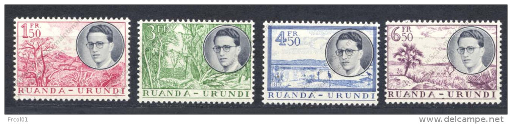 Ruanda Urundi, Yvert 196/199, Scott 133/136, MNH - Neufs