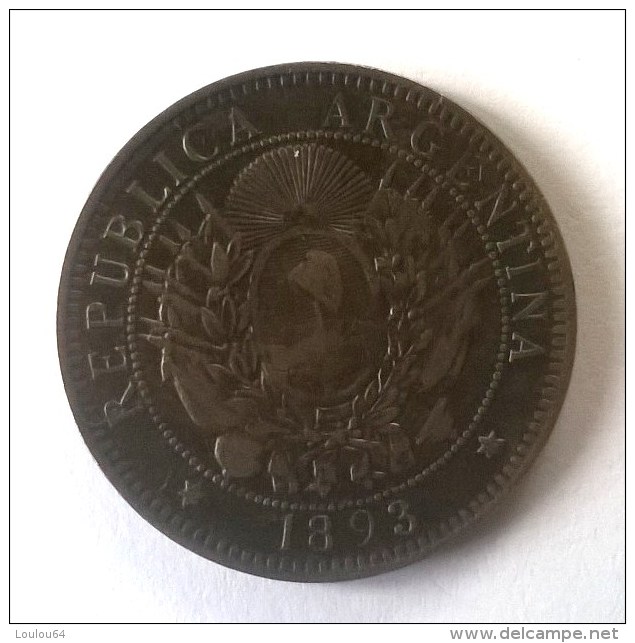 Monnaie - Argentine - 2 Centavos 1893 - - Argentine