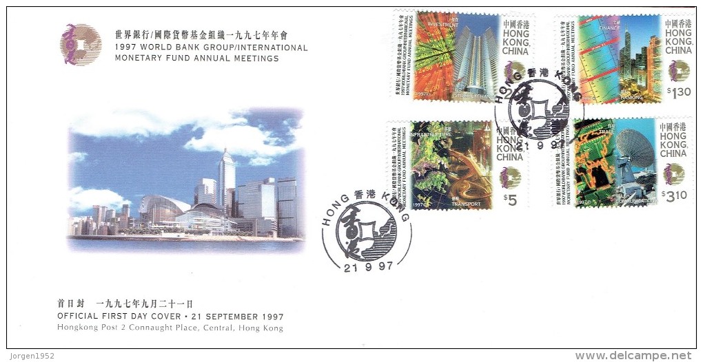 HONG KONG #  STAMPED STATIONERY FROM 1997 - FDC