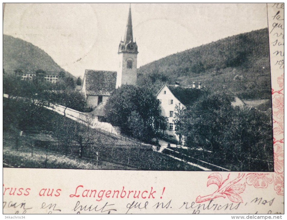 CPA Suisse Précurseur Gruss Aus Langenbruck - Langenbruck