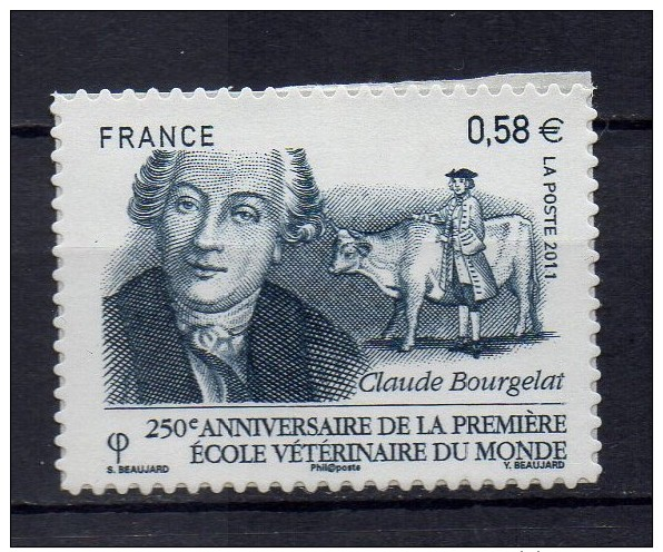 FRANCE - 2011 - 250e ANNIVERSAIRE DE LA 1er ECOLE VETERINAIRE DU MONDE -  N° 565 - NEUF*** - Autres & Non Classés