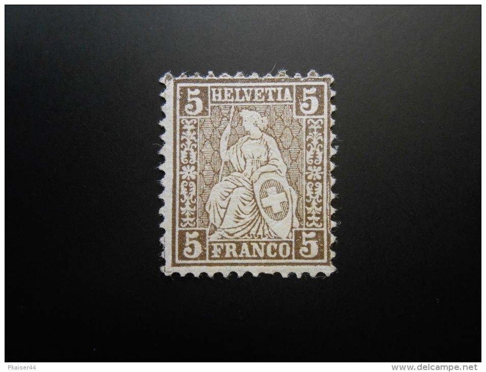 CH ZNr.45/45.2.04/45.2.06 - 5C(*)UNG - Sitz. Helvetia 1881 - Abart - Z Spet. Kat. CHF 20.10 - Neufs