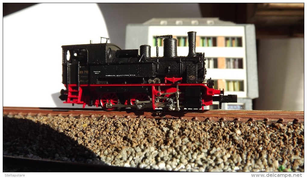 SCALA N ECHELLE - STEAM LOCO VAPORE Minitrix 12837 Locomotiva, Tenderlok, Br 89 710 - Loks