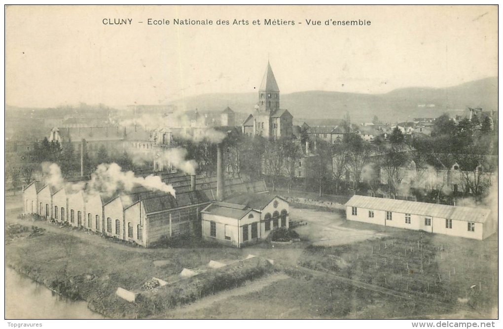 71 CLUNY ECOLE NATIONALE DES ARTS ET METIERS VUE D'ENSEMBLE - Cluny