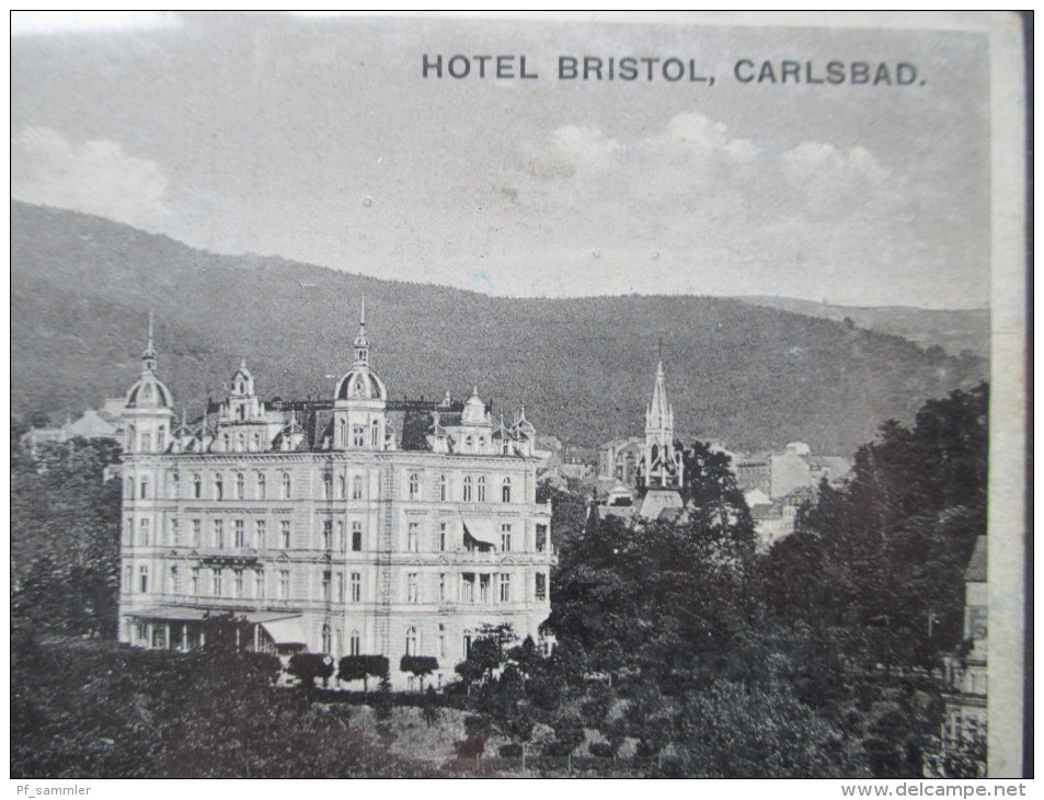 12. 10. 1938 Hotel Bristol, Carlsbad. Karlsbad. Sudetenland! Der Führer In Karlsbad. Der Jubel Hier War Grenzenlos! - Sudeten