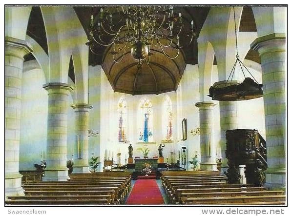 BE.- Baarle Hertog.  St. Remigius Kerk. Remigiuskerk.  Belse Kerk  Interieur. Preekstoel. Kansel. - Baarle-Hertog