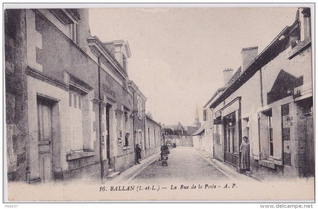 Ballan - La Rue De La Poste - Ballan-Miré