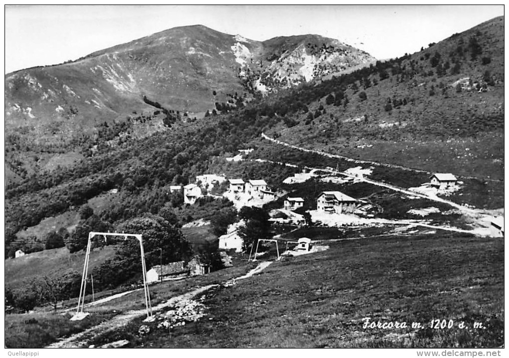 03074 "(VARESE) FORCORA M. 1200 - TIMBRO RIFUGIO ALPINO VAL VEDDASCA" PANORAMA, FOTO VIOLINI. CART. SPED. - Varese