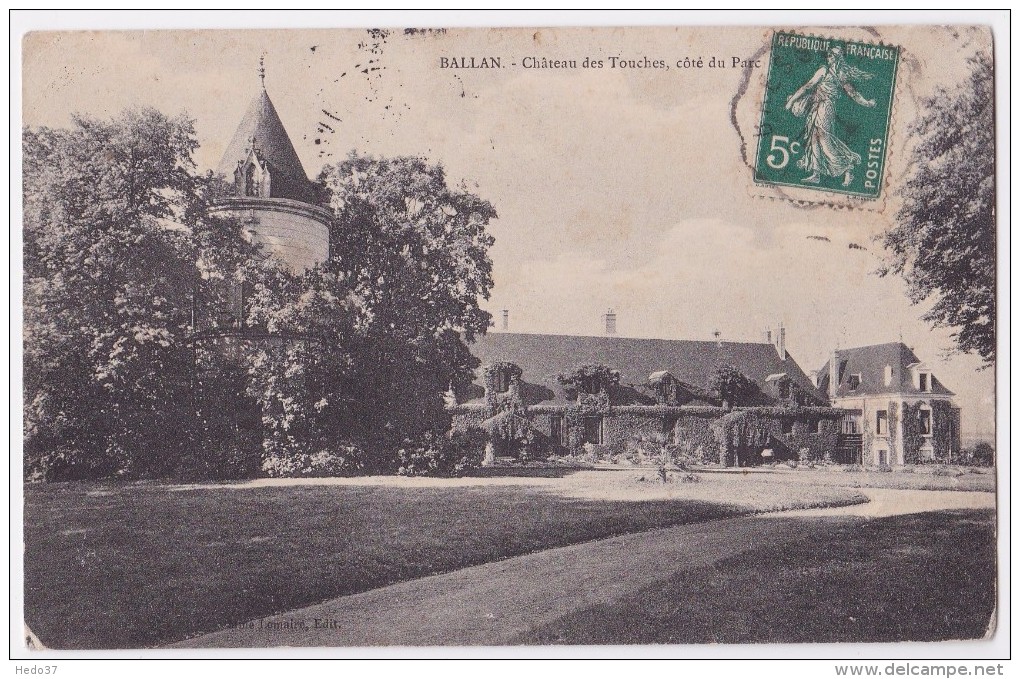 Ballan - Château Des Touches, Côté Du Parc - Ballan-Miré