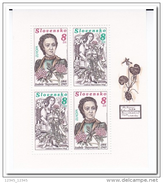 Slowakije 1996, Postfris MNH, Persons, Flowers - Ongebruikt