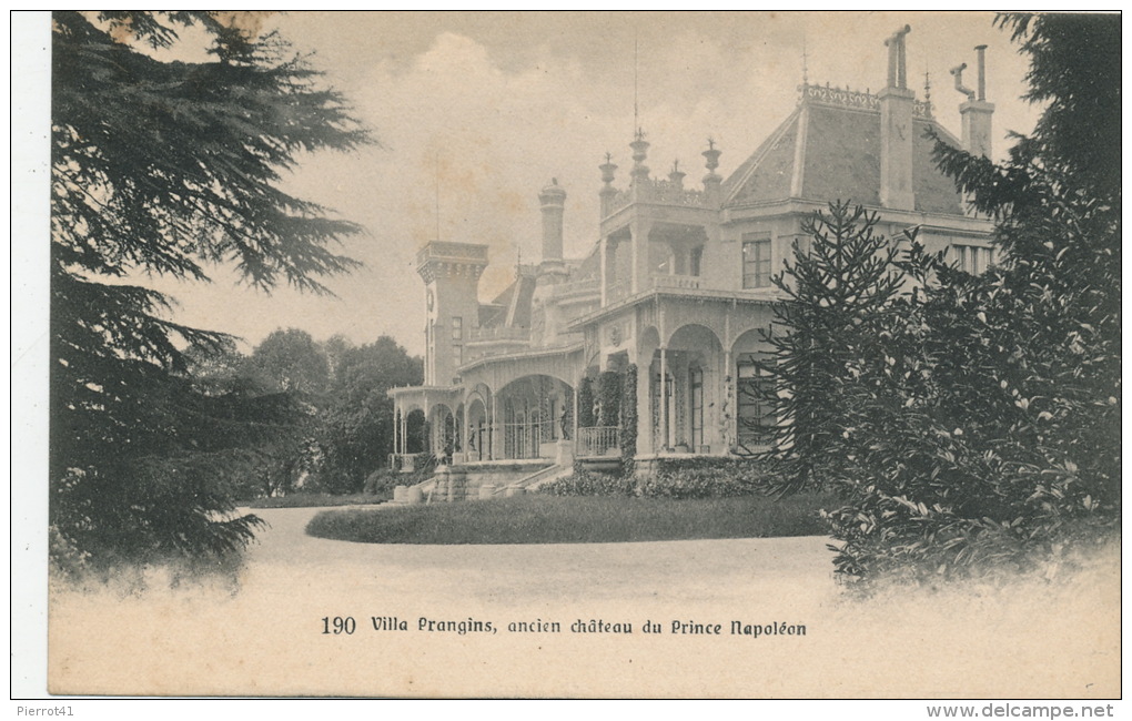 SUISSE - Villa PRANGINS , Ancien Château Du Prince NAPOLEON - Prangins