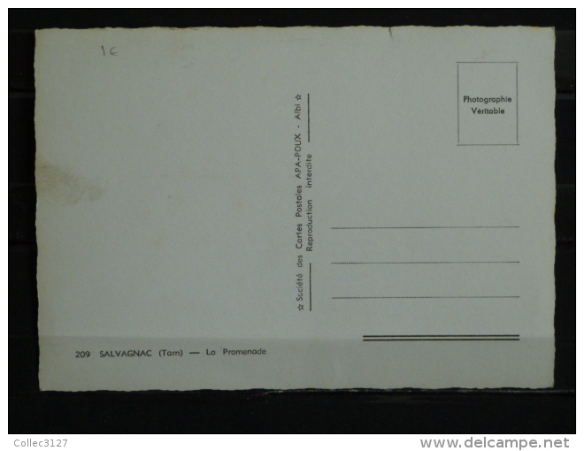 81 - Salvagnac - La Promenade - Edition APA-POUX - Salvagnac