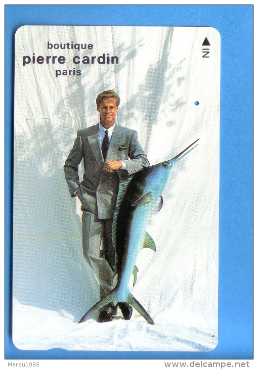 Japan Japon Telefonkarte Télécarte Phonecard Fisch Fish Boutique PIERRE CARDIN  Mode France Fashion - Mode