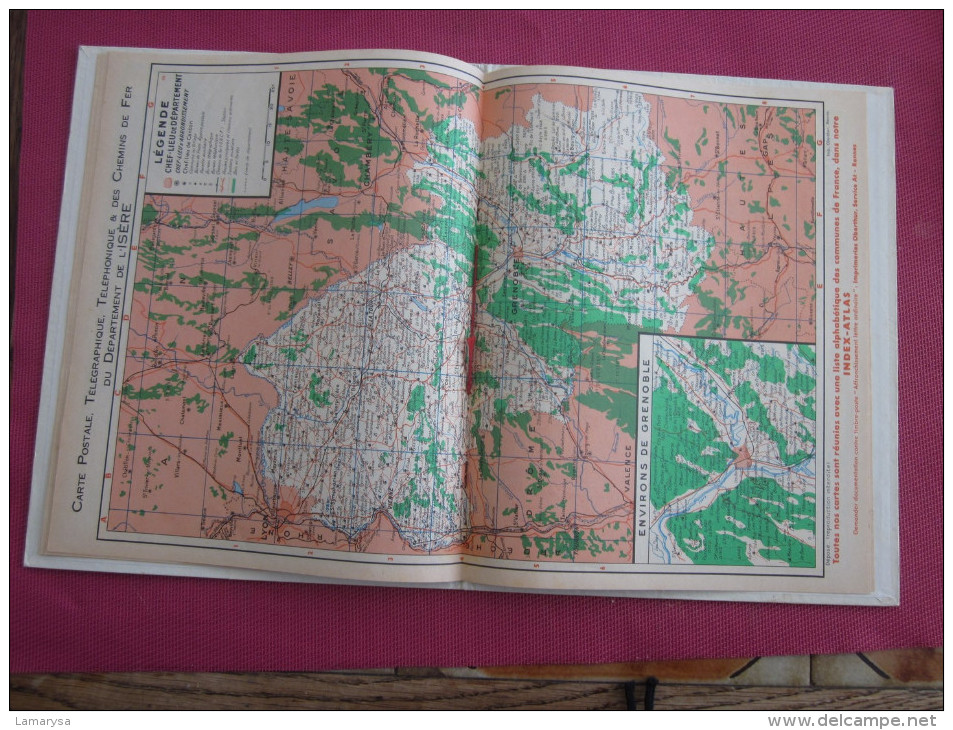 1968 CALENDRIER PTT DOUBLE FORMAT APRES LA PLUIE --SOMMEIL ET CHIEN  Cartes de Grenoble Isére 38