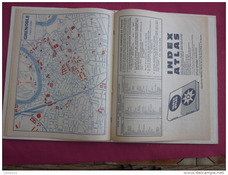 1968 CALENDRIER PTT DOUBLE FORMAT APRES LA PLUIE --SOMMEIL ET CHIEN  Cartes de Grenoble Isére 38