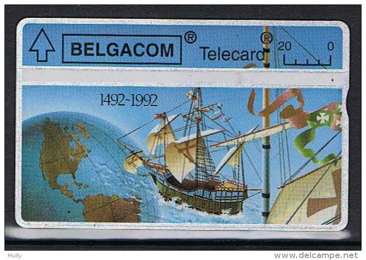 Belgacom 1492 - 1992 Serienummer 267H - Sans Puce