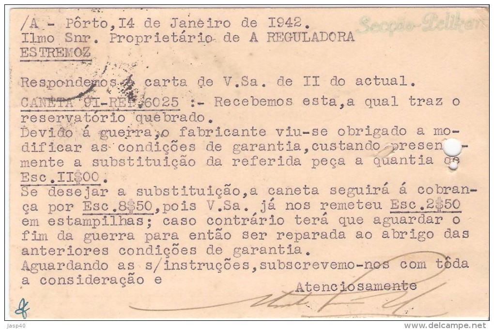 POSTAL CIRCULADO EM PORTUGAL - Cartas & Documentos