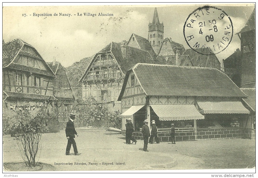 54 CPA Nancy Exposition Village Alsacien Maison Alsacienne 9 Cartes - Nancy