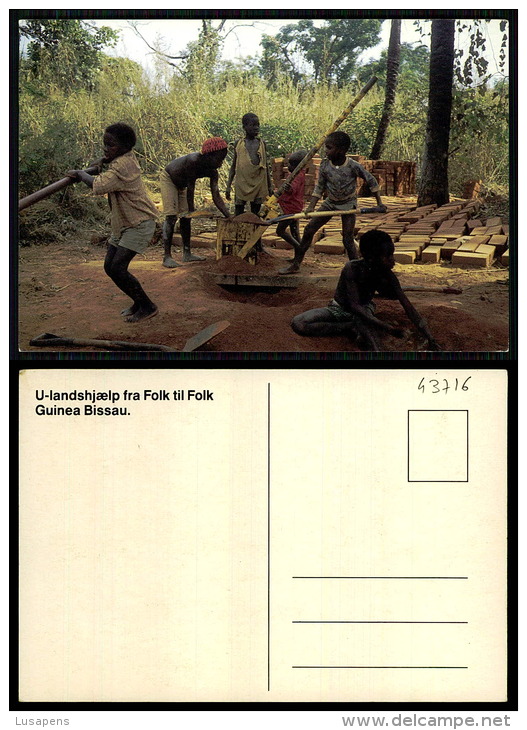 PORTUGAL COR 43716  - GUINÉ - BISSAU - VIVA ESTUDAR E PRODUZIR - Guinea-Bissau