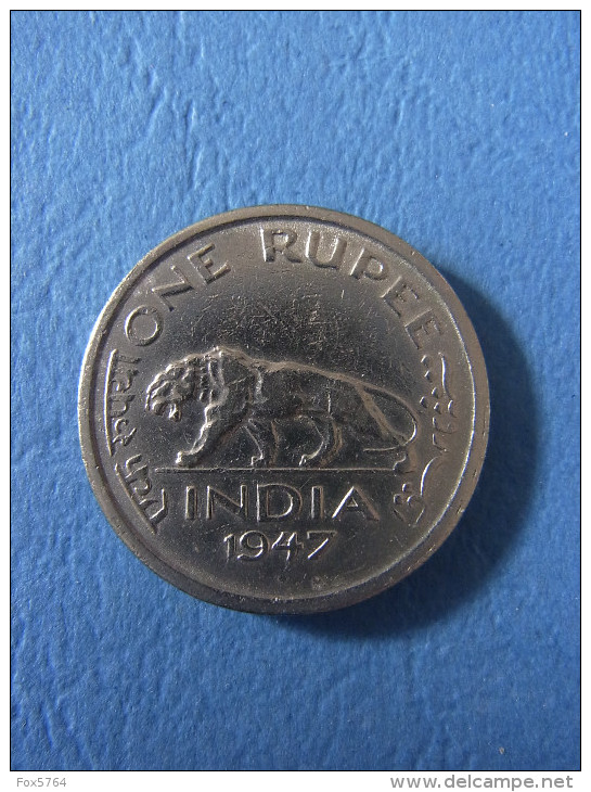 MONNAIE INDE / 1 RUPEE / 1947 / EPOQUE BRITANNIQUE - India