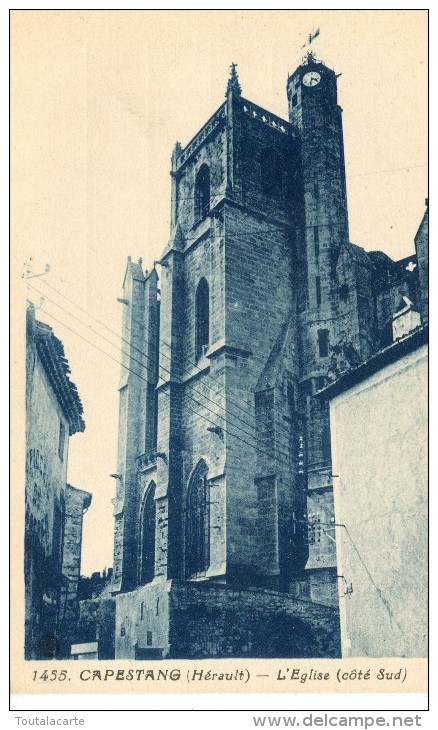 CPA 34 CAPESTANG L EGLISE COTE SUD - Capestang