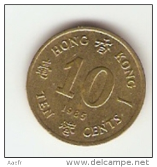 Monnaie - Hong Kong - 10 Cents - 1985 - Hong Kong