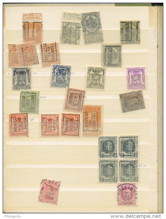 Préos avant 1937  lot intéressant et  varié avec doubles