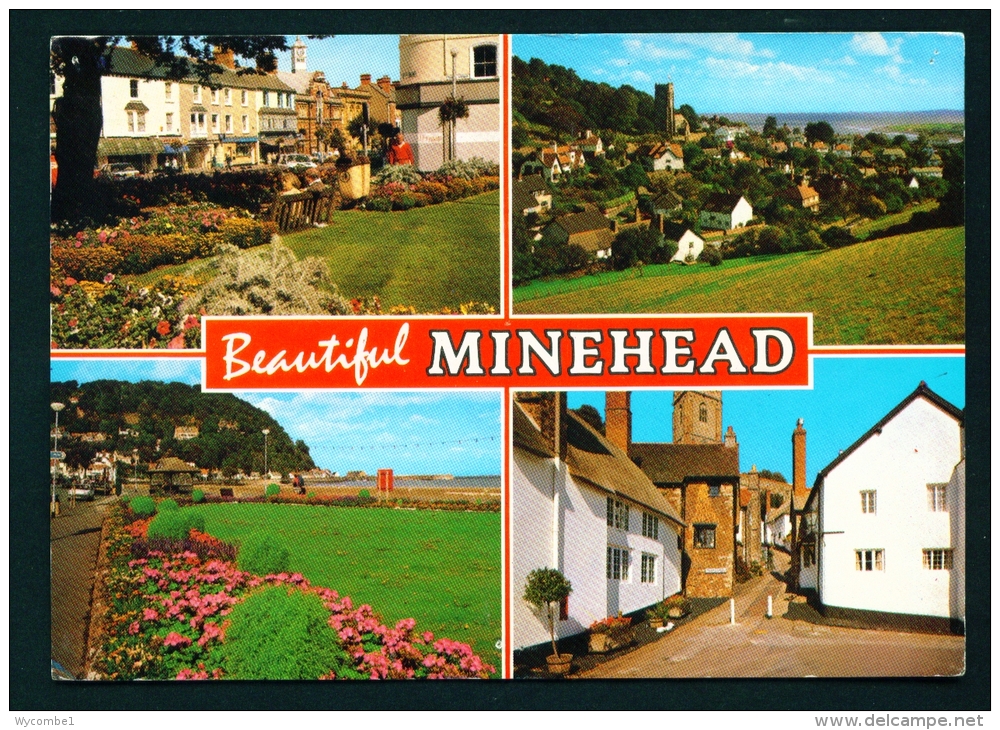 ENGLAND  -  Minehead  Multi View  Used Postcard As Scans - Minehead