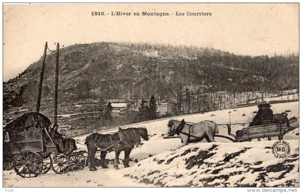 LAUSSONNE ET SES ENVIRONS L'HIVER EN MONTAGNE LES COURRIERS SOUS LA NEIGE - Andere & Zonder Classificatie