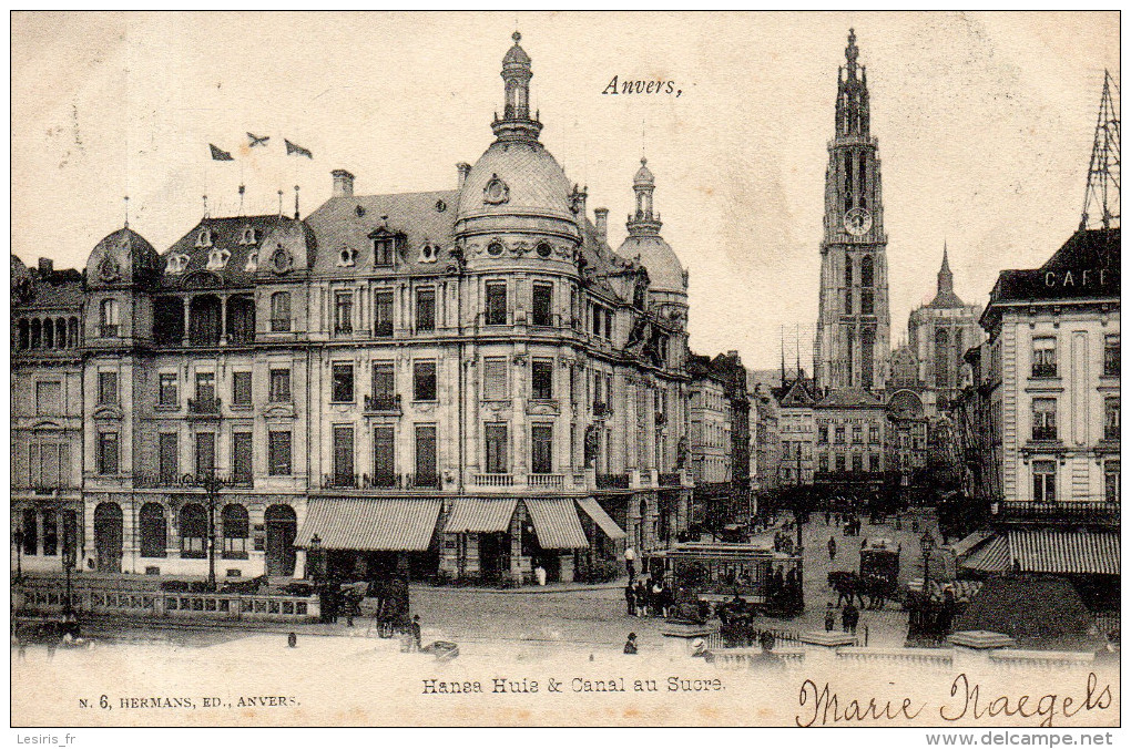 CPA - ANVERS - HANSS HUIS & CANAL AU SUCRE - 6 - HERMANS - PRECURSEUR  - - Antwerpen