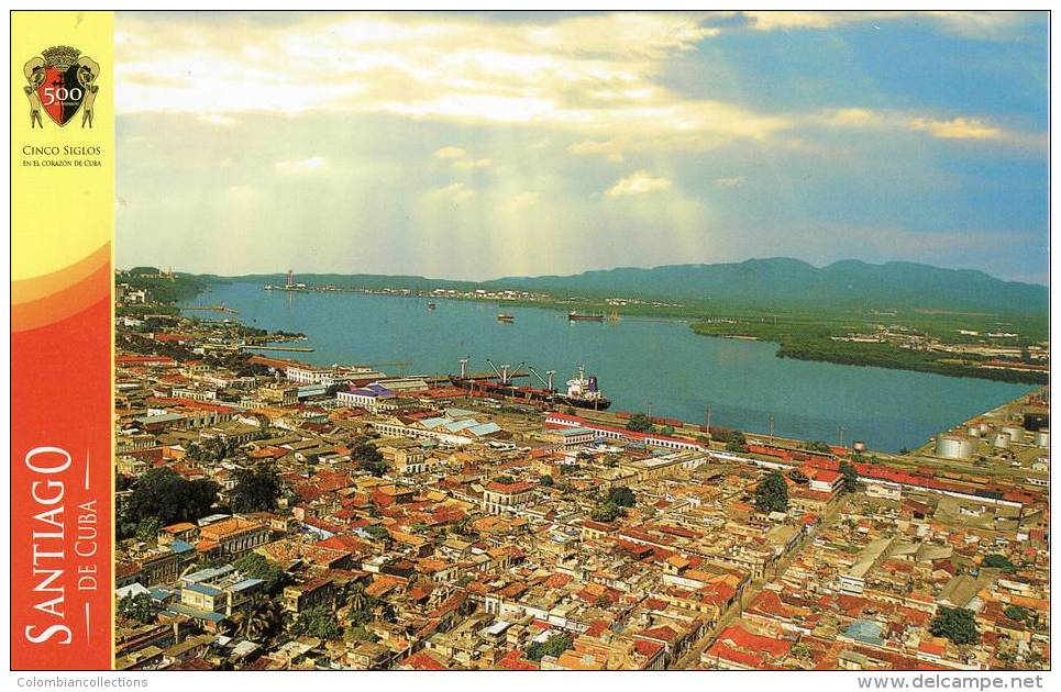 Lote TP63, Cuba, 2015, Entero Postal, Postal Stationary, Santiago, View Of The City And Harbor - Cartes-maximum