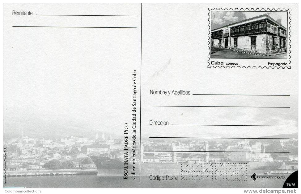 Lote TP76, Cuba, 2015, Entero Postal, Postal Stationary, Santiago, Padre Pico Steps, Children - Cartes-maximum