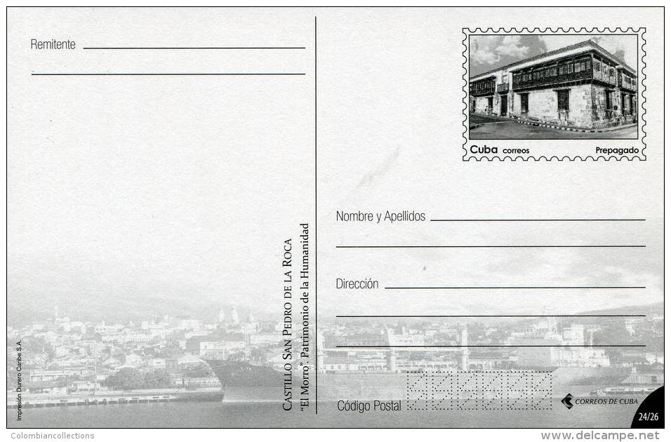 Lote TP85, Cuba, 2015, Entero Postal, Postal Stationary, Santiago, Castillo San Pedro De La Roca, Castle - Tarjetas – Máxima