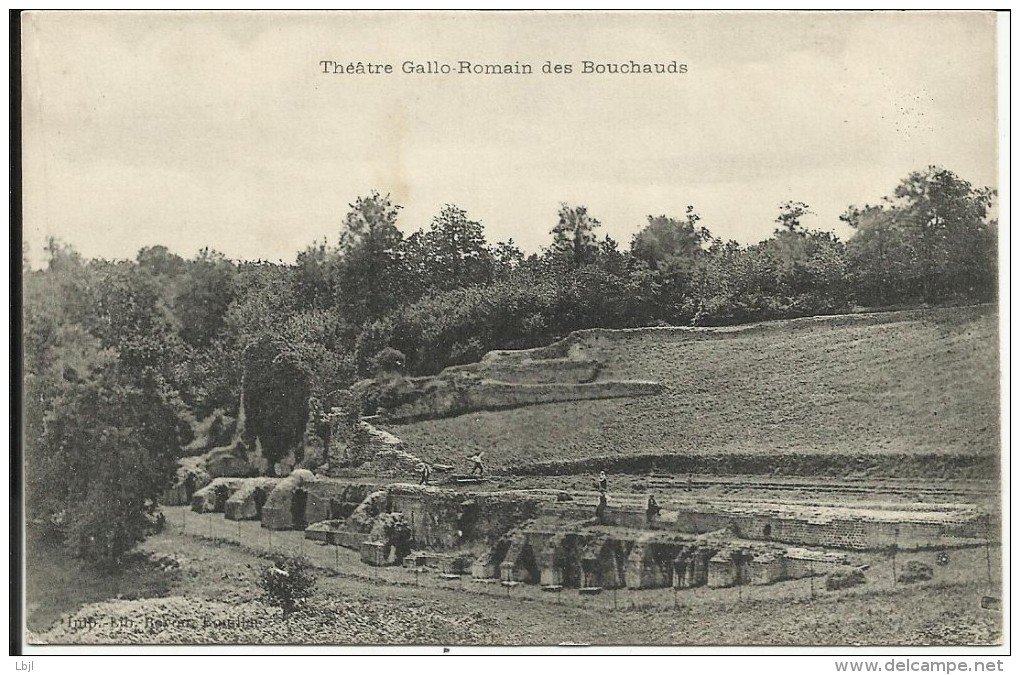 SAINT CYBARDEAUX , Théâtre Gallo-Romain Des Bouchauds , 1921 , CPA ANIMEE - Autres & Non Classés