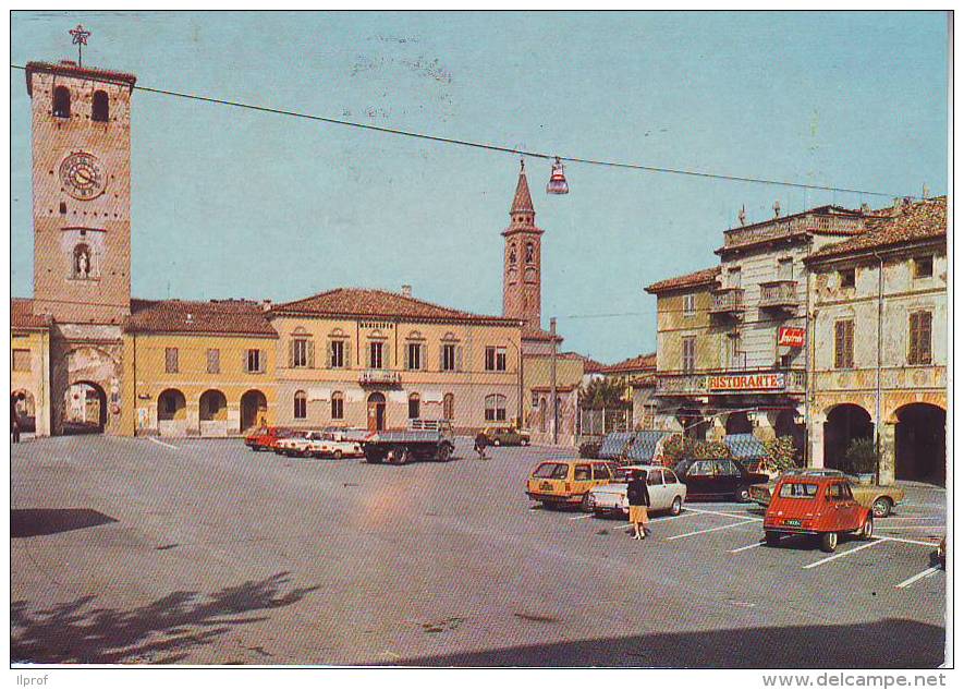 Canneto Sull'Oglio,  Auto In Piazza Matteotti Inizio Anni 80 - Altri & Non Classificati