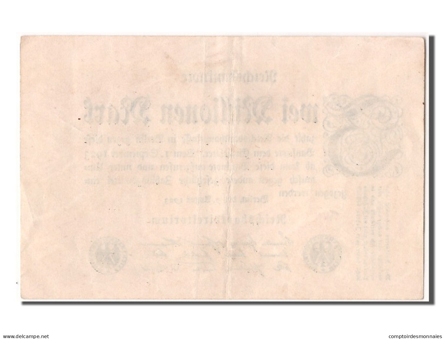 Billet, Allemagne, 2 Millionen Mark, 1923, 1923-09-08, SUP - 2 Millionen Mark